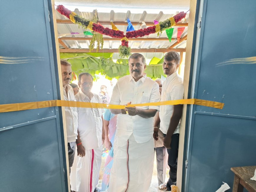 7-லட்சம் மதிப்பில் புதிய நியாய விலைக்கடை ;எம்எல்ஏ மார்கண்டேயன் ரிப்பன் வெட்டி திறந்து வைத்தார்.