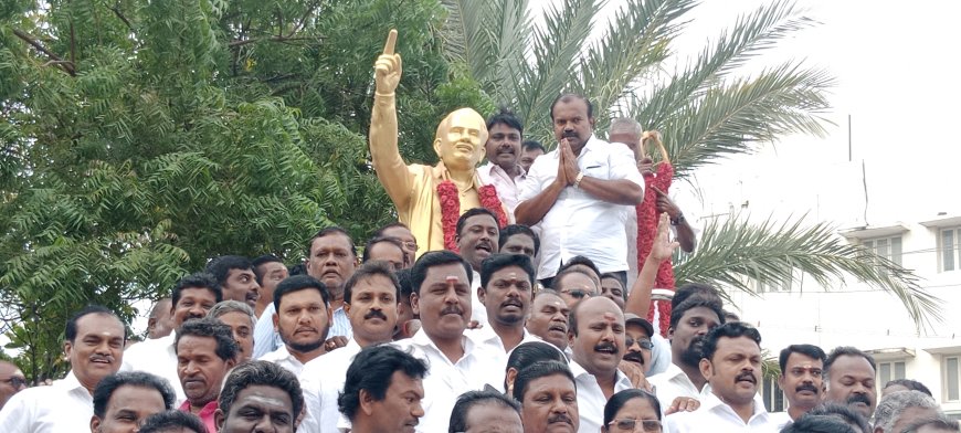 அண்ணாவின் 54 வது நினைவு தினம்; மேயர் ஜெகன் பெரியசாமி மாலை அணிவித்து மரியாதை!