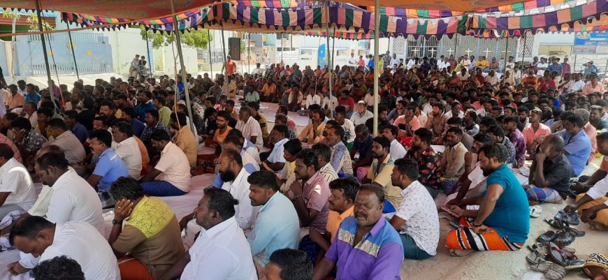 திருச்செந்தூர் அமலிநகரில் தூண்டில் பாலம் அமைக்கக் கோரி மூன்றாவது நாளாக போராட்டம் தொடர்கிறது.