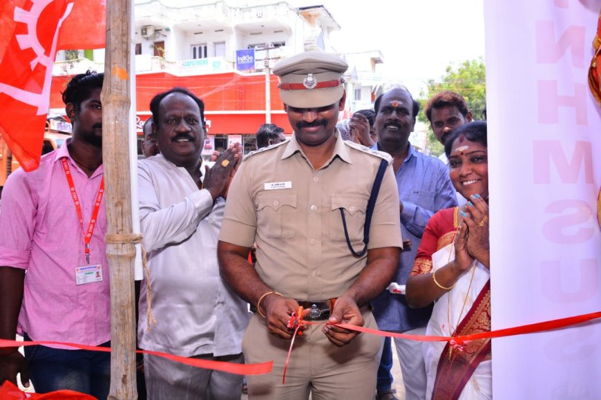 தூத்துக்குடியில் தமிழ்நாடு ஹச் எம் எஸ் உழைப்பாளர் சங்கம் சார்பில் நீர்மோர் பந்தல் திறப்பு!