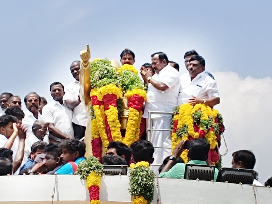 தூத்துக்குடியில் சட்ட மாமேதை அம்பேத்கரின் 132 பிறந்த நாளை முன்னிட்டு மாநகரின் பல்வேறு பகுதிகளில் அவரது திருவுருவச் சிலைக்கு முன்னாள் அமைச்சர் சி.த.செல்லபாண்டியன் மாலை அணிவித்து மரியாதை செலுத்தினர்.