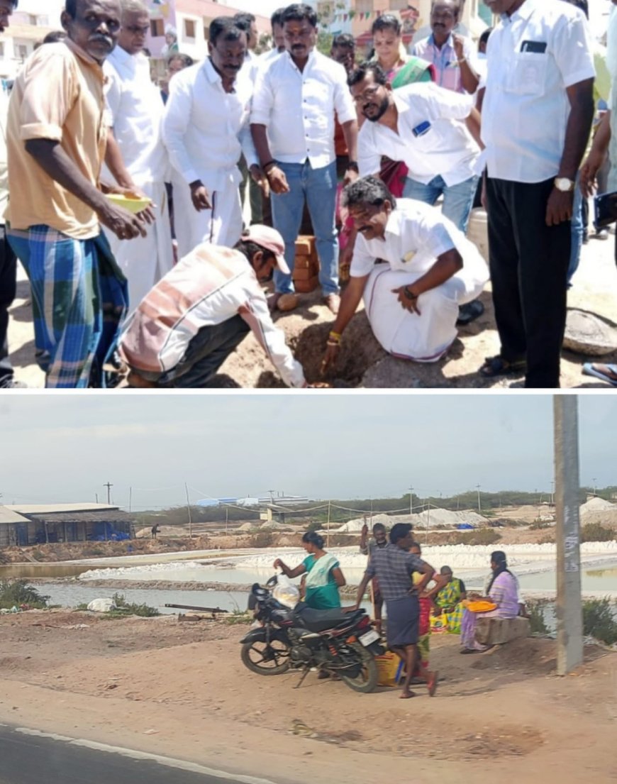 மாப்பிள்ளையூரணி : பேருந்து பயணியர் நிழற்குடை அடிக்கலோடு நிற்கும் அவலநிலை - பொதுமக்கள் அவதி!