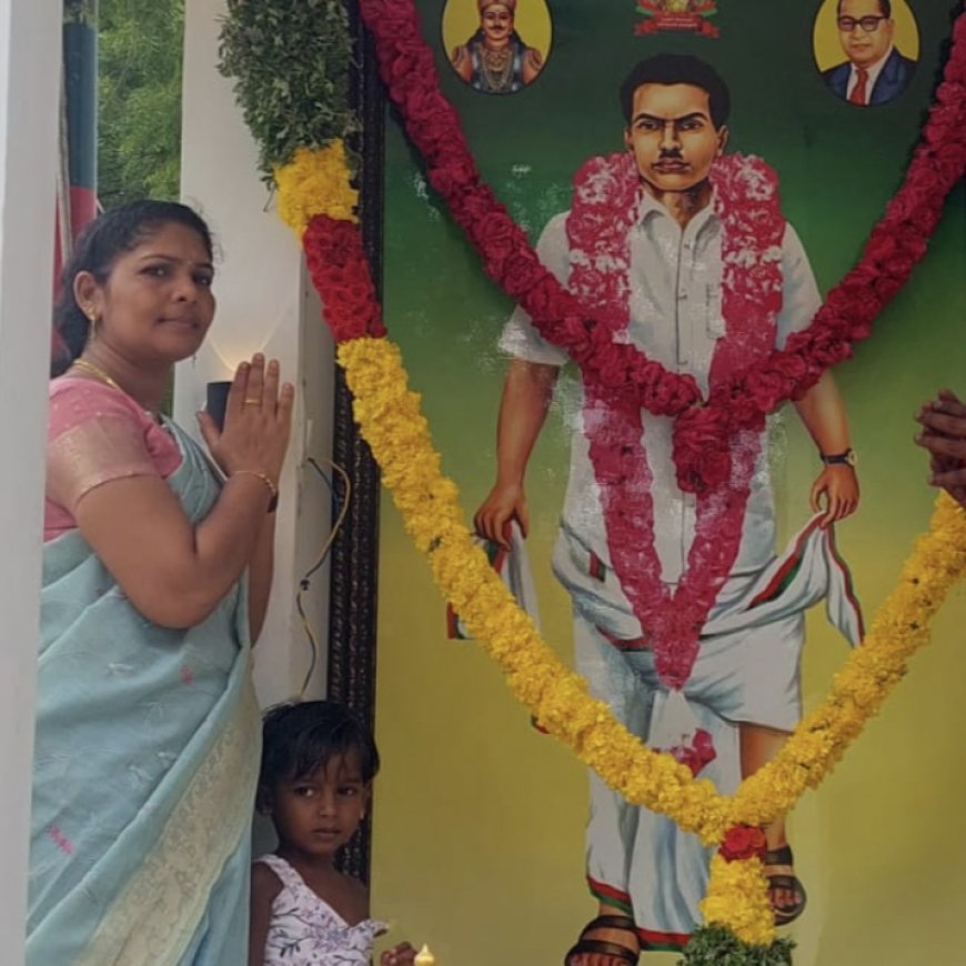 சமூகநீதி போராளி இமானுவேல் சேகரனுக்கு மணிமண்டபம் கட்ட அறிவித்த முதல்வர் மு.க. ஸ்டாலின் நன்றி தெரிவித்து செப் - 11அரசு விழாவாக அறிவிக்க மக்கள் நல உரிமை அமைப்பாளர் அருணா தேவி ரமேஷ் பாண்டியன் கோரிக்கை.