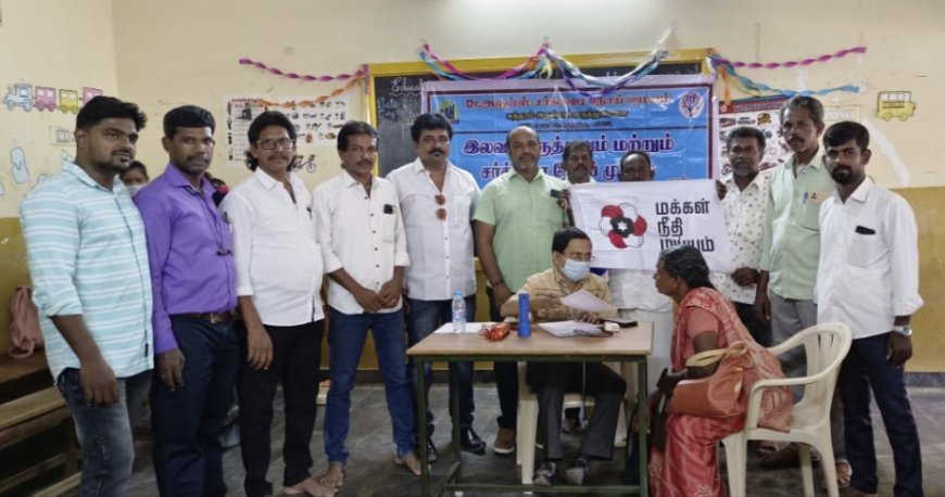 மக்கள் நீதி மய்யம் கட்சியின் தலைவர் கமலஹாசன் பிறந்தநாளை முன்னிட்டு ஓட்டப்பிடாரம் ஒன்றியத்தில் இலவச பொது மற்றும் சர்க்கரை நோய் பரிசோதனை முகாம் புதியம்புத்தூர் HNUP பள்ளியில் நடைபெற்றது.