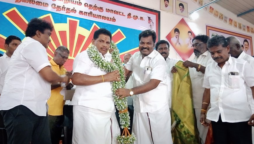 ஓட்டப்பிடாரம் வடக்கு ஒன்றிய திமுக தலைமை காரியாலயம் : இளையராஜா ஏற்பாட்டில் அமைச்சர் அனிதா ராதாகிருஷ்ணன் திறந்து வைத்தார்!