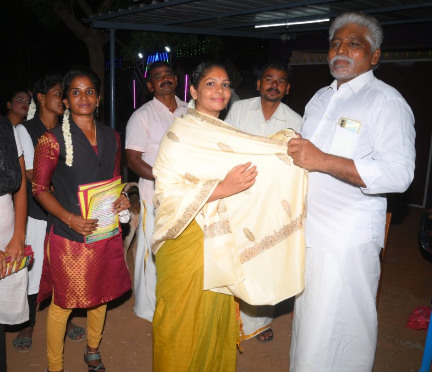 தூத்துக்குடி பாராளுமன்ற தொகுதி சுயேச்சை வேட்பாளர் சமூக ஆர்வலர் அருணா தேவி ரமேஷ் பாண்டியனுக்கு பொது மக்கள் உற்சாக வரவேற்பு...!