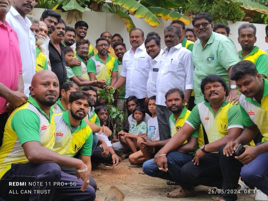 தூத்துக்குடி கலைஞரின் முரட்டு பக்தன் அண்ணாச்சி என். பெரியசாமியின் ஏழாம் ஆண்டு நினைவு தினத்தை முன்னிட்டு All CAN TRUST சார்பில் மரம் நடும் விழா நடைபெற்றது.