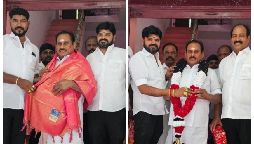 தூத்துக்குடி அதிமுக முன்னாள் அமைச்சர் எஸ் பி சண்முகநாதன் பிறந்தநாள் விழா - திருச்சிற்றம்பலம் டாக்டர் டைகர் சிவா ஏற்பாட்டில் மன வளர்ச்சி குன்றியோர் இல்லத்தில் மதிய அறுசுவை அசைவ உணவு வழங்கப்பட்டது.