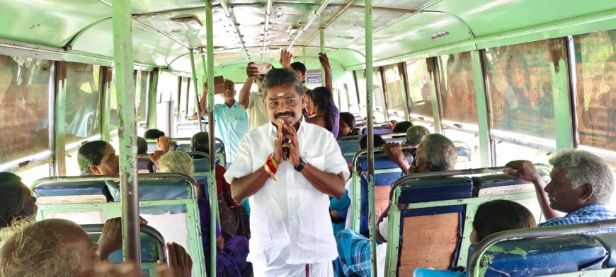 தூத்துக்குடி ஒட்டப்பிடாரம் - ஒசநூத்து - மணியாச்சி வழியாக பரிவல்லிகோட்டை இயக்கப்படும் பேருந்து தினசரி முறையாக இயக்க சண்முகையா எம்எல்ஏ நடவடிக்கை பொதுமக்கள் மகிழ்ச்சி.