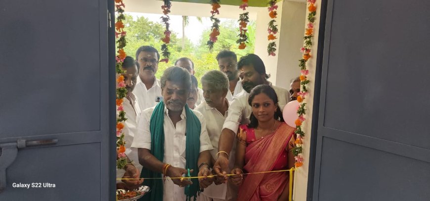 கந்தசாமிபுரம் கிராமத்தில் ரூ 15.5 லட்சம் மதிப்பீட்டில் முடிவடைந்த பல்வேறு வளர்ச்சி திட்ட பணிகள் திறப்பு விழா - சண்முகையா எம்எல்ஏ திறந்து வைத்தார்.